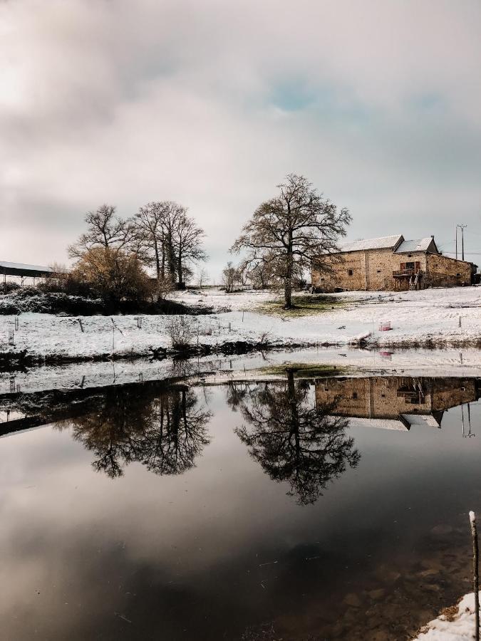 La Ferme Du Pont De Maumy, Cabane Au Bord De L'Etang Et Bain Nordique Busserolles ภายนอก รูปภาพ