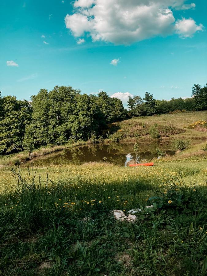La Ferme Du Pont De Maumy, Cabane Au Bord De L'Etang Et Bain Nordique Busserolles ภายนอก รูปภาพ