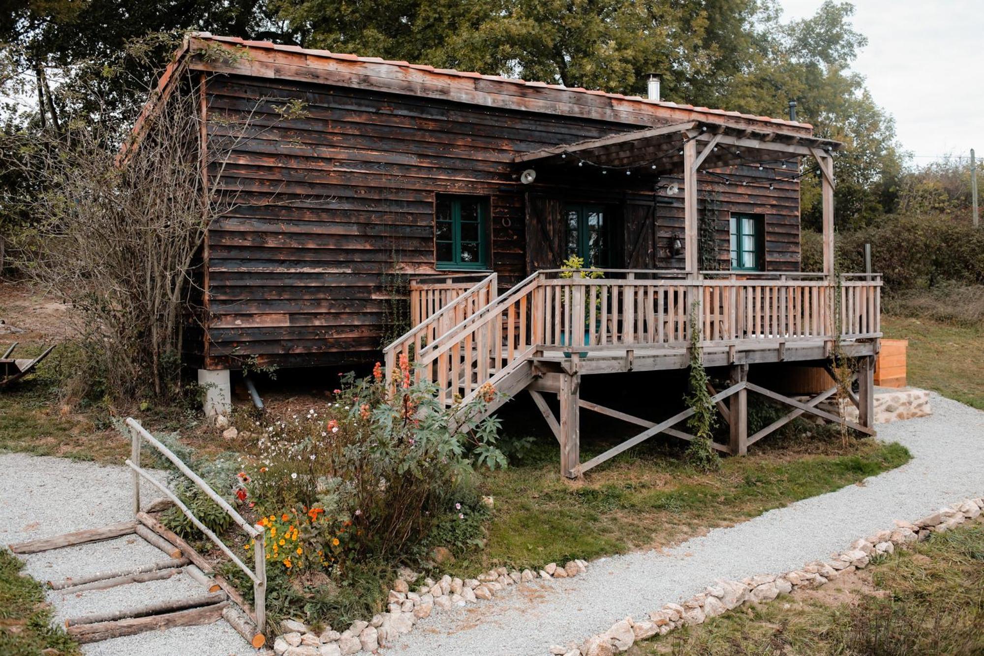 La Ferme Du Pont De Maumy, Cabane Au Bord De L'Etang Et Bain Nordique Busserolles ภายนอก รูปภาพ